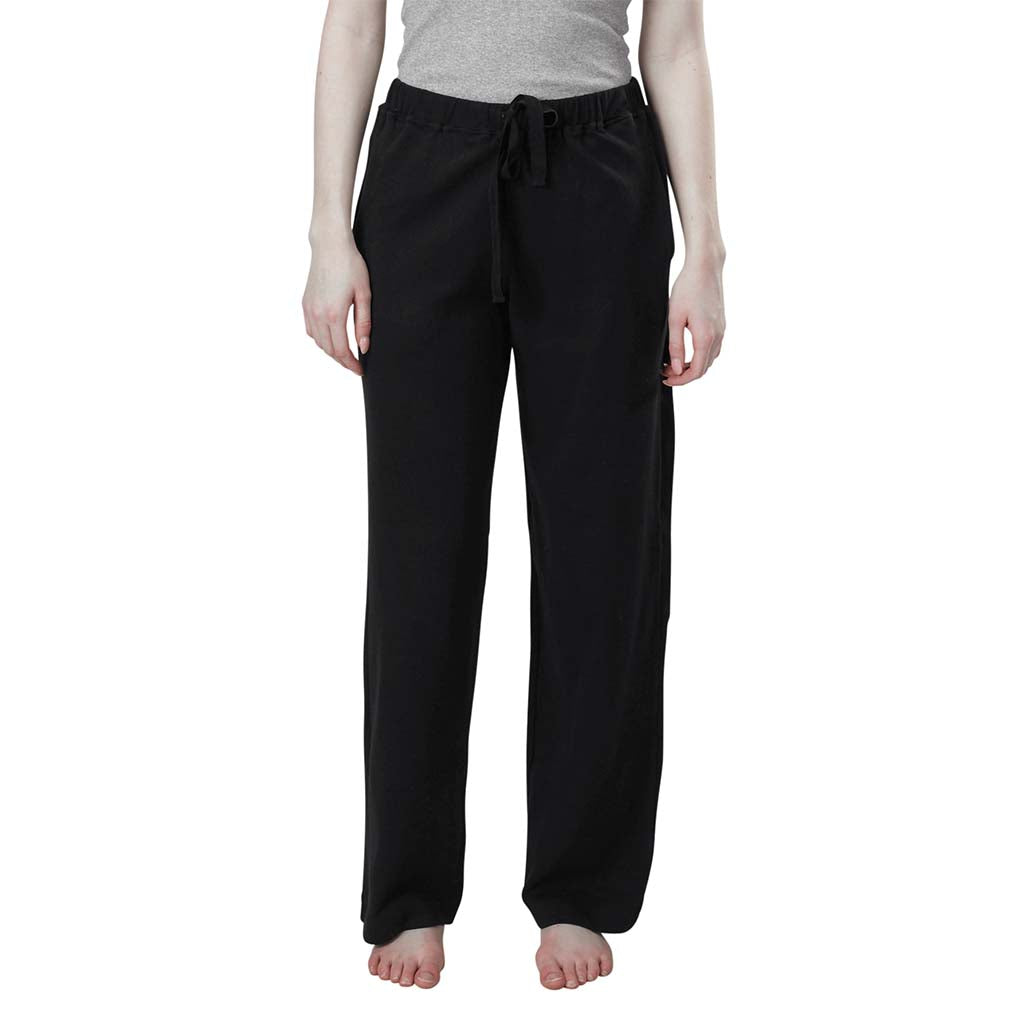Organic Cotton Women's Drawstring Lounge Pants ( Black